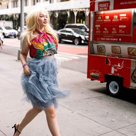 $120 CB Grey The Kiki Silk Scarf Cheetah - Picture 5 of 8